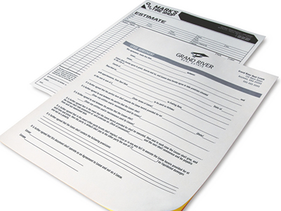 Printed forms